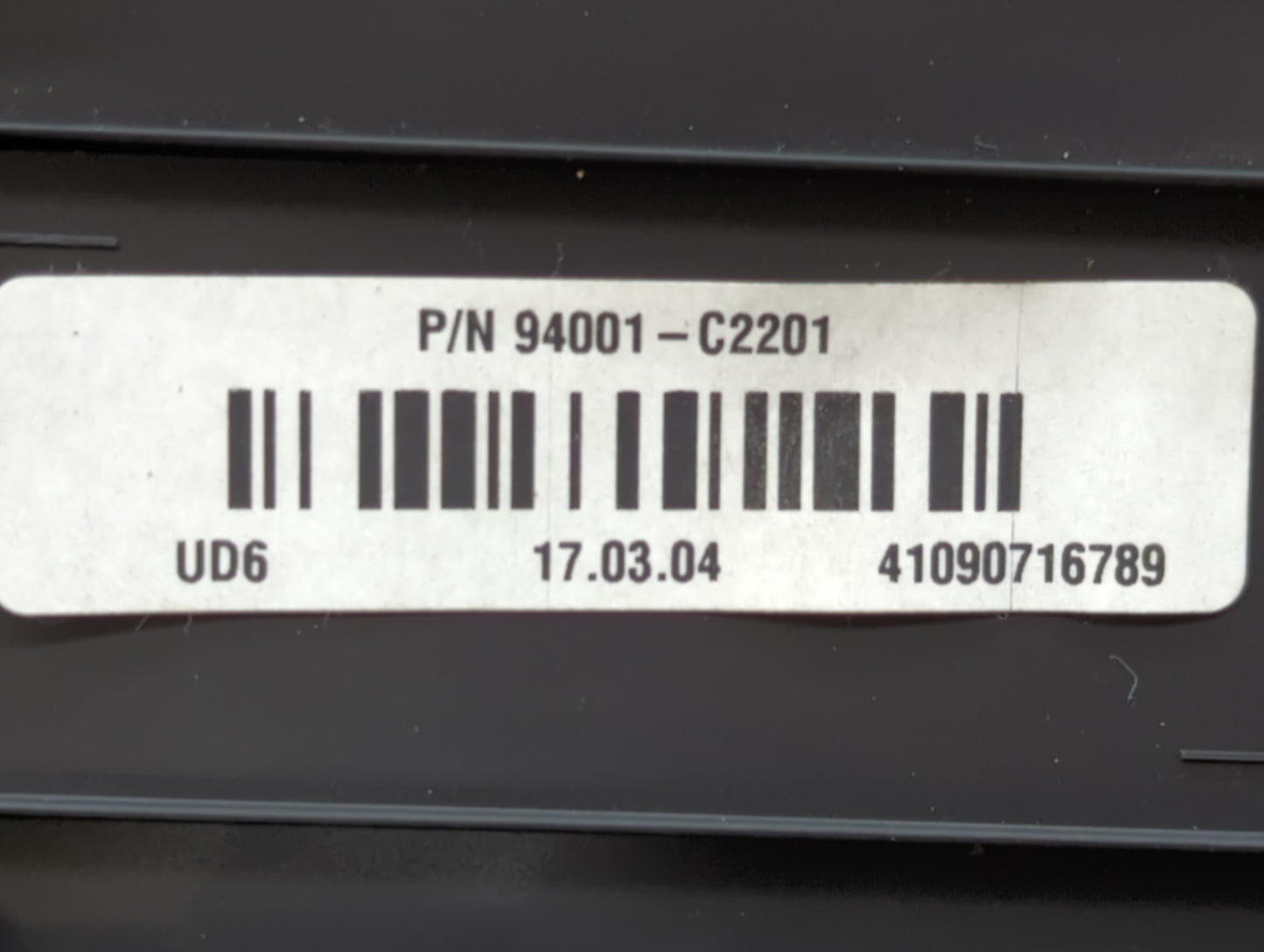 2016-2017 Hyundai Sonata Instrument Cluster Speedometer Gauges P/N:94001-C2201 Fits Fits 2016 2017 OEM Used Auto Parts - Oem