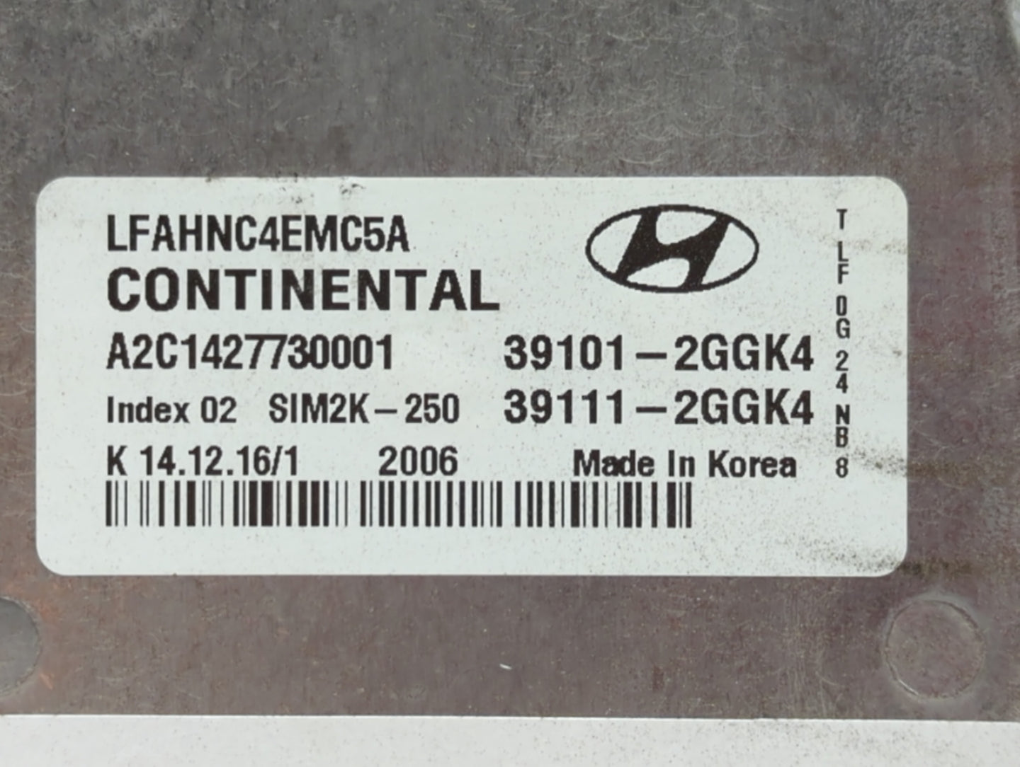 2015-2017 Hyundai Sonata PCM Engine Control Computer ECU ECM PCU OEM P/N:39101-2GGL1 39111-2GGL3 Fits Fits 2015 2016 2017 OE