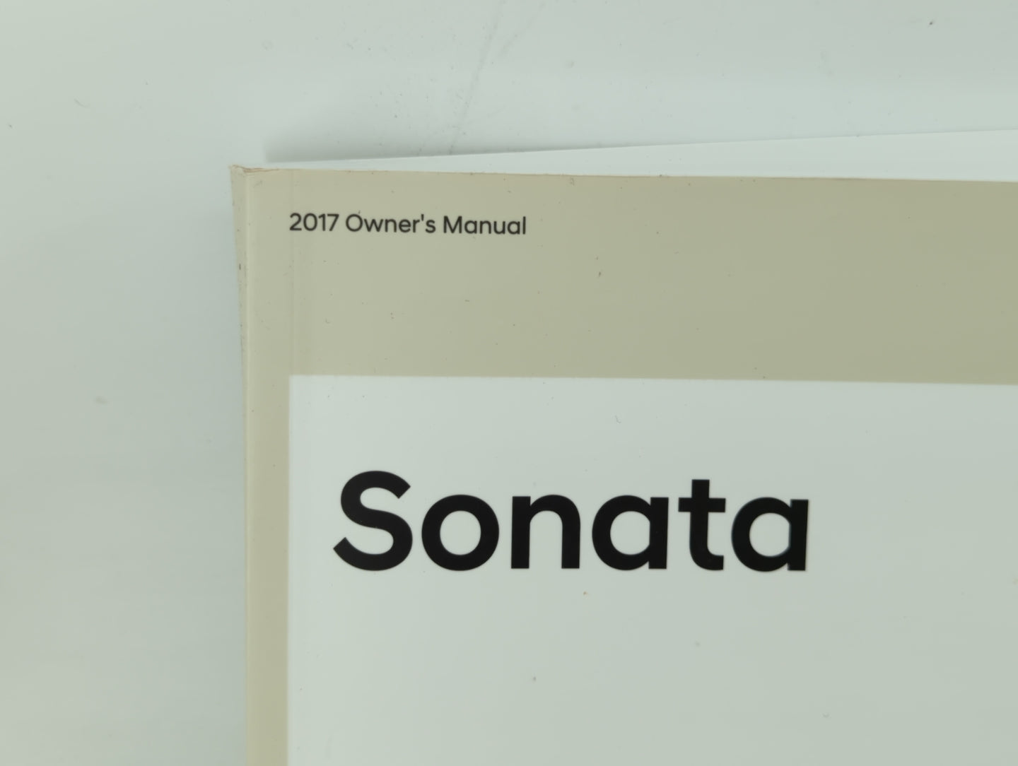 2017 Hyundai Sonata Owners Manual Book Guide OEM Used Auto Parts - Oemusedautoparts1.com