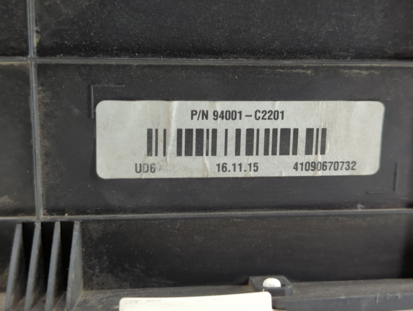 2016-2017 Hyundai Sonata Instrument Cluster Speedometer Gauges P/N:94001-C2201 Fits Fits 2016 2017 OEM Used Auto Parts - Oem