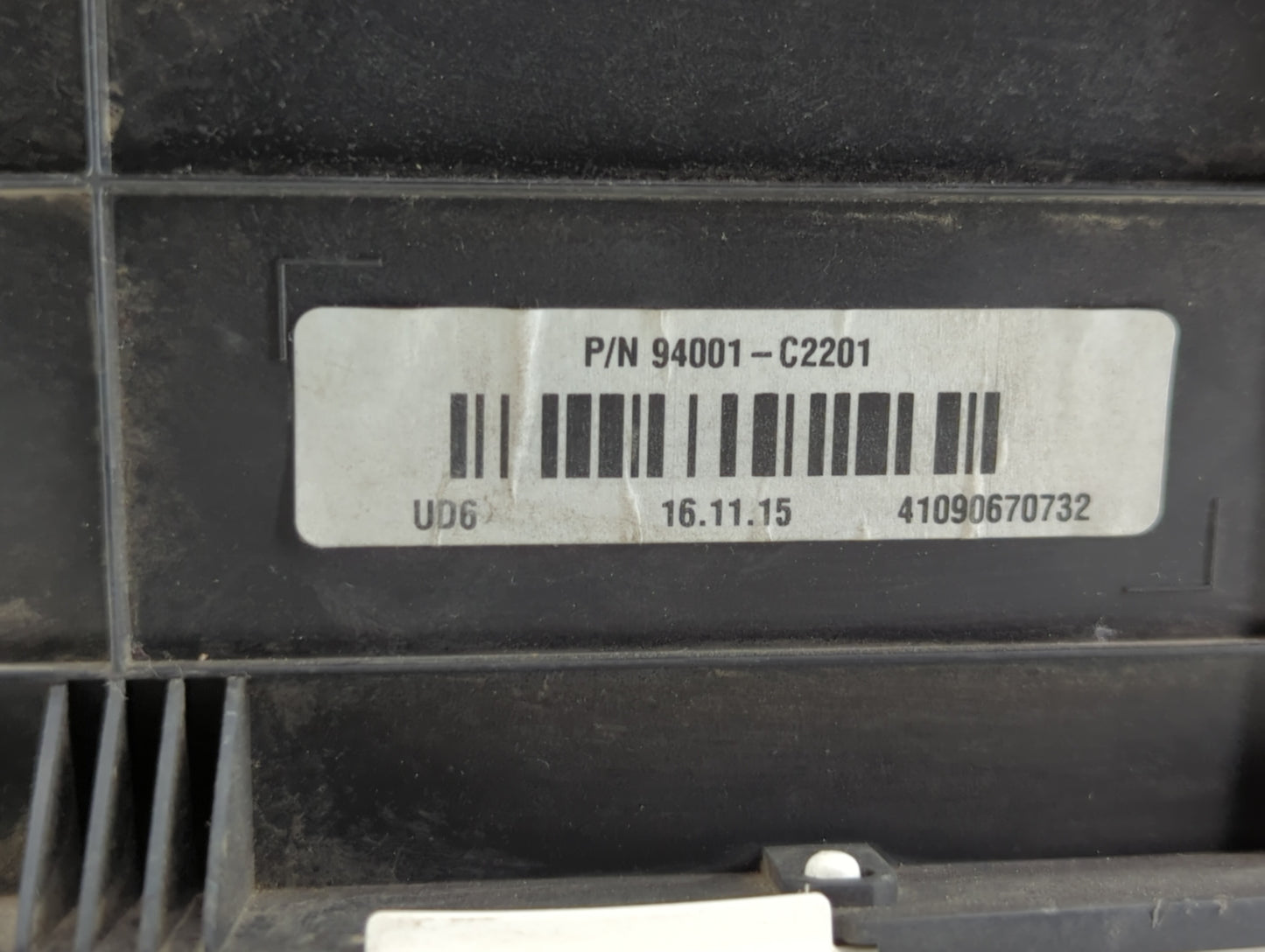 2016-2017 Hyundai Sonata Instrument Cluster Speedometer Gauges P/N:94001-C2201 Fits Fits 2016 2017 OEM Used Auto Parts - Oem