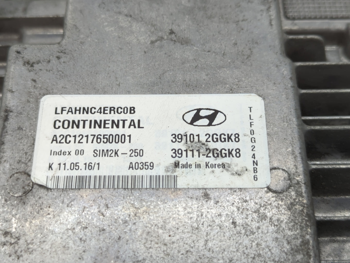2015-2017 Hyundai Sonata PCM Engine Control Computer ECU ECM PCU OEM P/N:39111-2GGK5 39101-2GGK5 Fits Fits 2015 2016 2017 OE