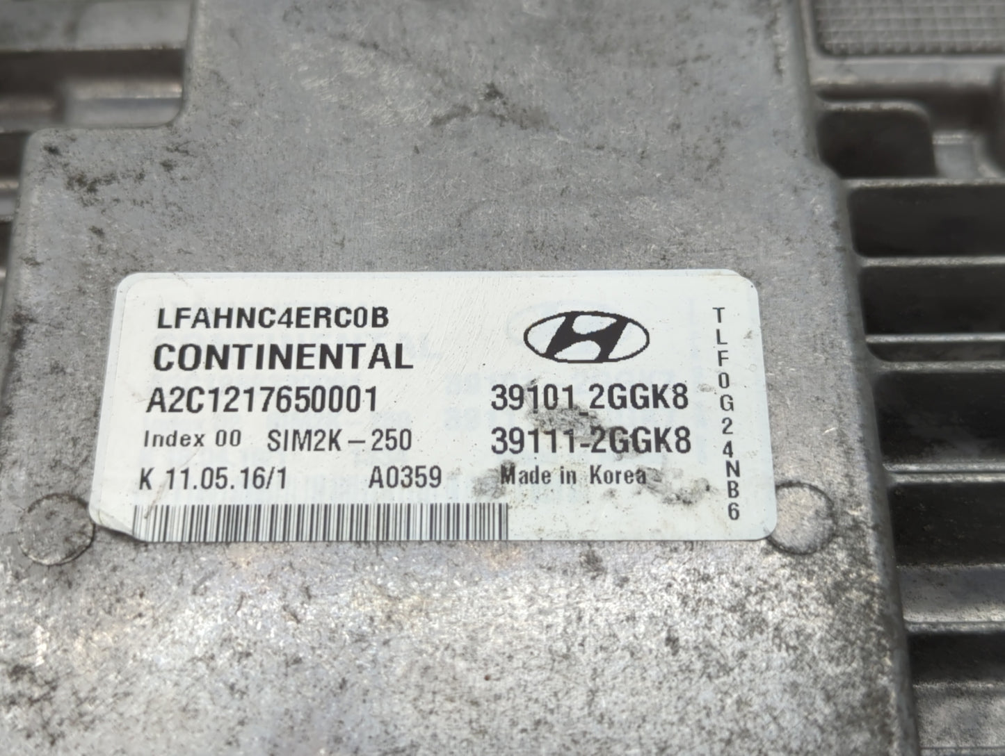 2015-2017 Hyundai Sonata PCM Engine Control Computer ECU ECM PCU OEM P/N:39111-2GGK5 39101-2GGK5 Fits Fits 2015 2016 2017 OE