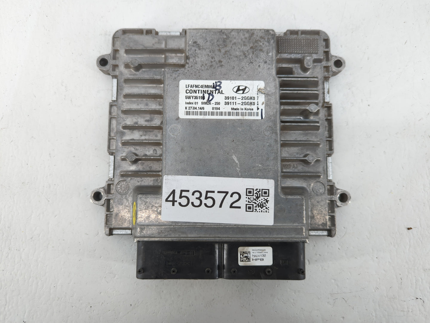 2015-2017 Hyundai Sonata PCM Engine Control Computer ECU ECM PCU OEM P/N:39111-2GGK0 39101-2GGK0 Fits Fits 2015 2016 2017 OE