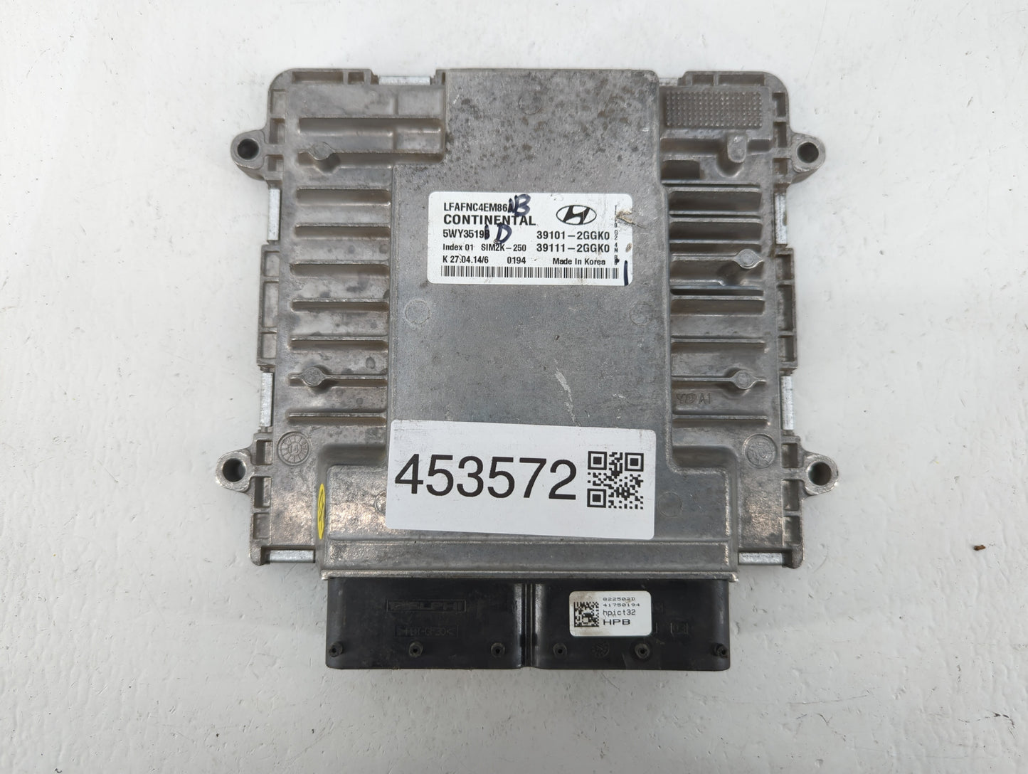 2015-2017 Hyundai Sonata PCM Engine Control Computer ECU ECM PCU OEM P/N:39111-2GGK0 39101-2GGK0 Fits Fits 2015 2016 2017 OE