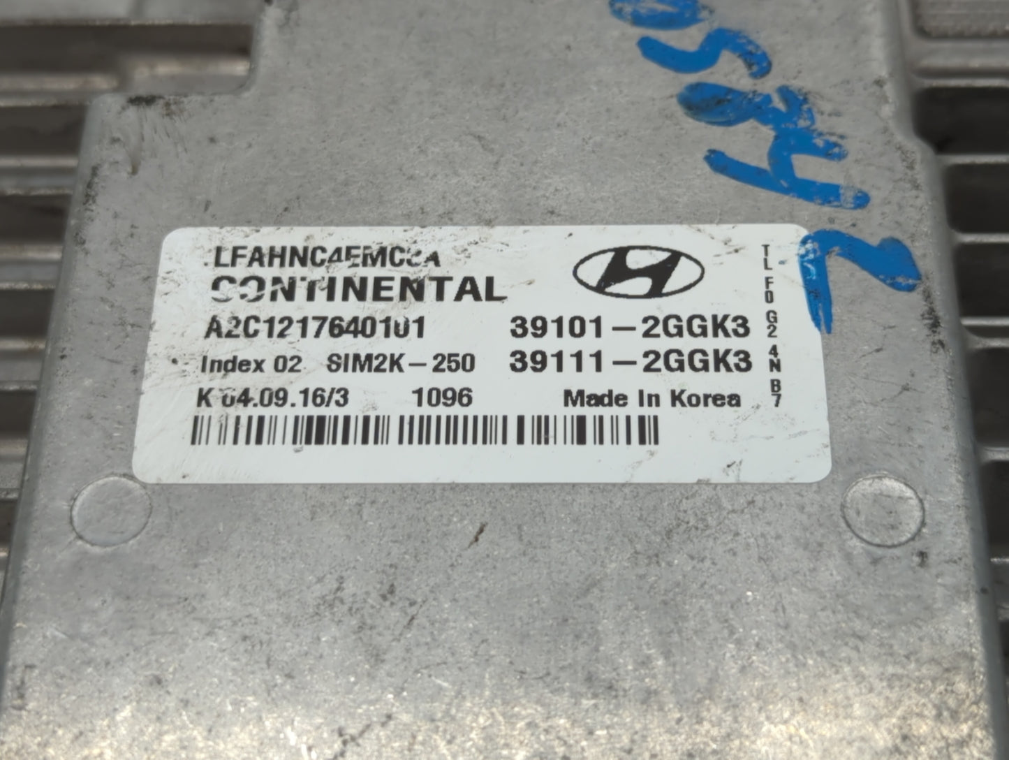 2015-2017 Hyundai Sonata PCM Engine Control Computer ECU ECM PCU OEM P/N:39111-2GGL3 39101-2GGL3 Fits Fits 2015 2016 2017 OE