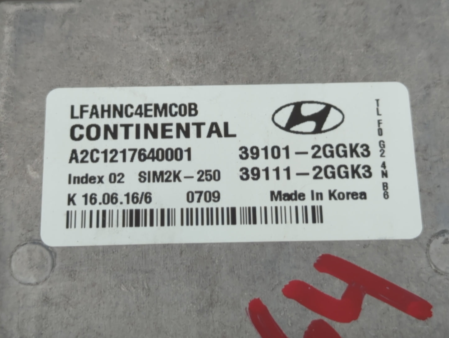 2015-2017 Hyundai Sonata PCM Engine Control Computer ECU ECM PCU OEM P/N:39111-2GGL3 39101-2GGL3 Fits Fits 2015 2016 2017 OE