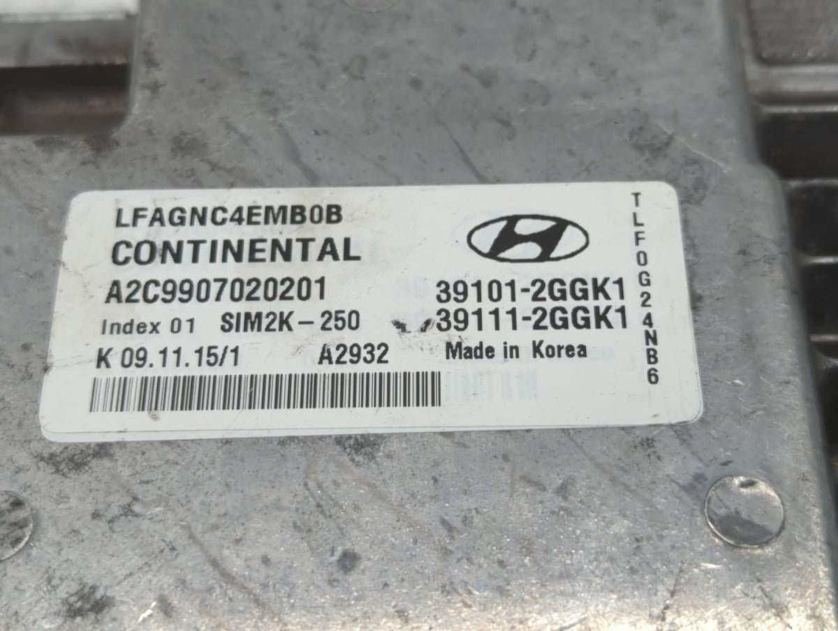 2015-2017 Hyundai Sonata PCM Engine Control Computer ECU ECM PCU OEM P/N:39111-2GGL3 39101-2GGL3, 39111-2GGK0 Fits 2015 2016