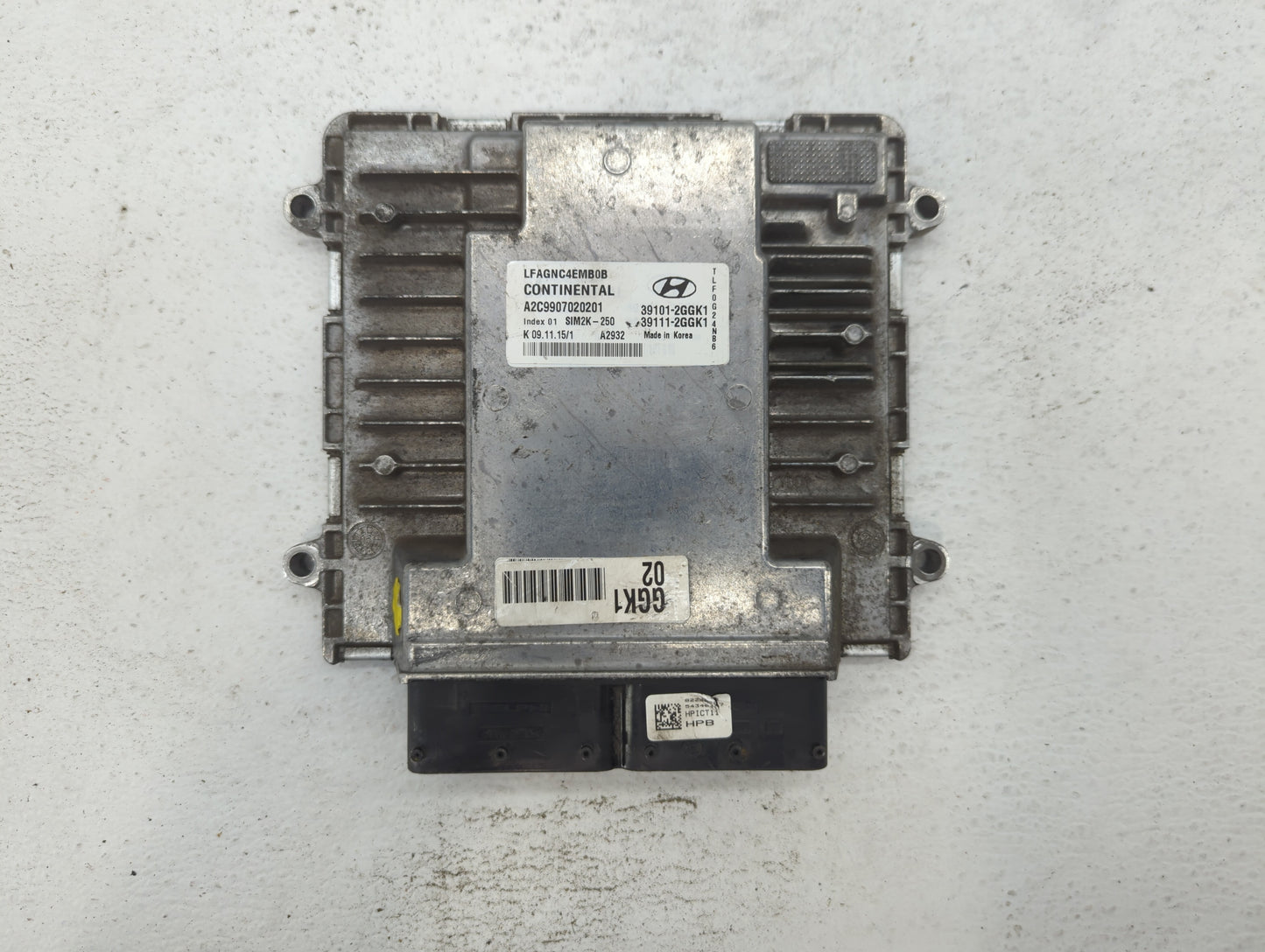2015-2017 Hyundai Sonata PCM Engine Control Computer ECU ECM PCU OEM P/N:39111-2GGL3 39101-2GGL3 Fits Fits 2015 2016 2017 OE