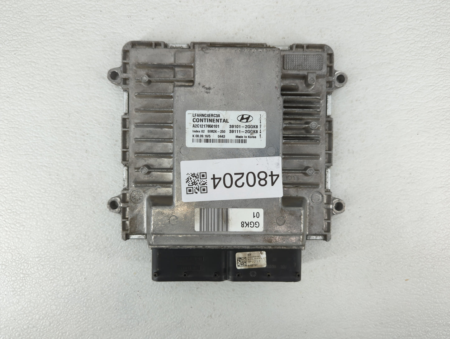 2015-2017 Hyundai Sonata PCM Engine Control Computer ECU ECM PCU OEM P/N:39111-2GGK8 39101-2GGK8 Fits Fits 2015 2016 2017 OE