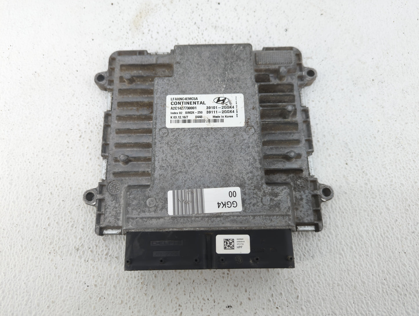 2015-2017 Hyundai Sonata PCM Engine Control Computer ECU ECM PCU OEM P/N:39101-2GGK4 Fits Fits 2015 2016 2017 OEM Used Auto 