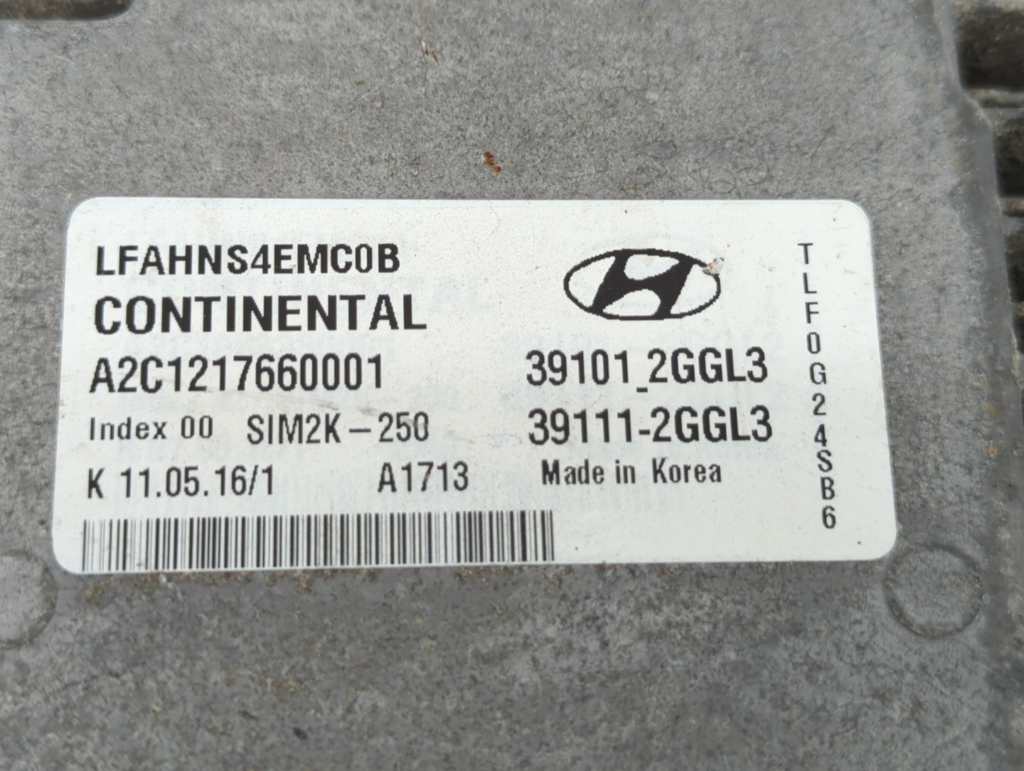 2015-2017 Hyundai Sonata PCM Engine Control Computer ECU ECM PCU OEM P/N:39101-2GGL3 39111-2GGL3 Fits Fits 2015 2016 2017 OE