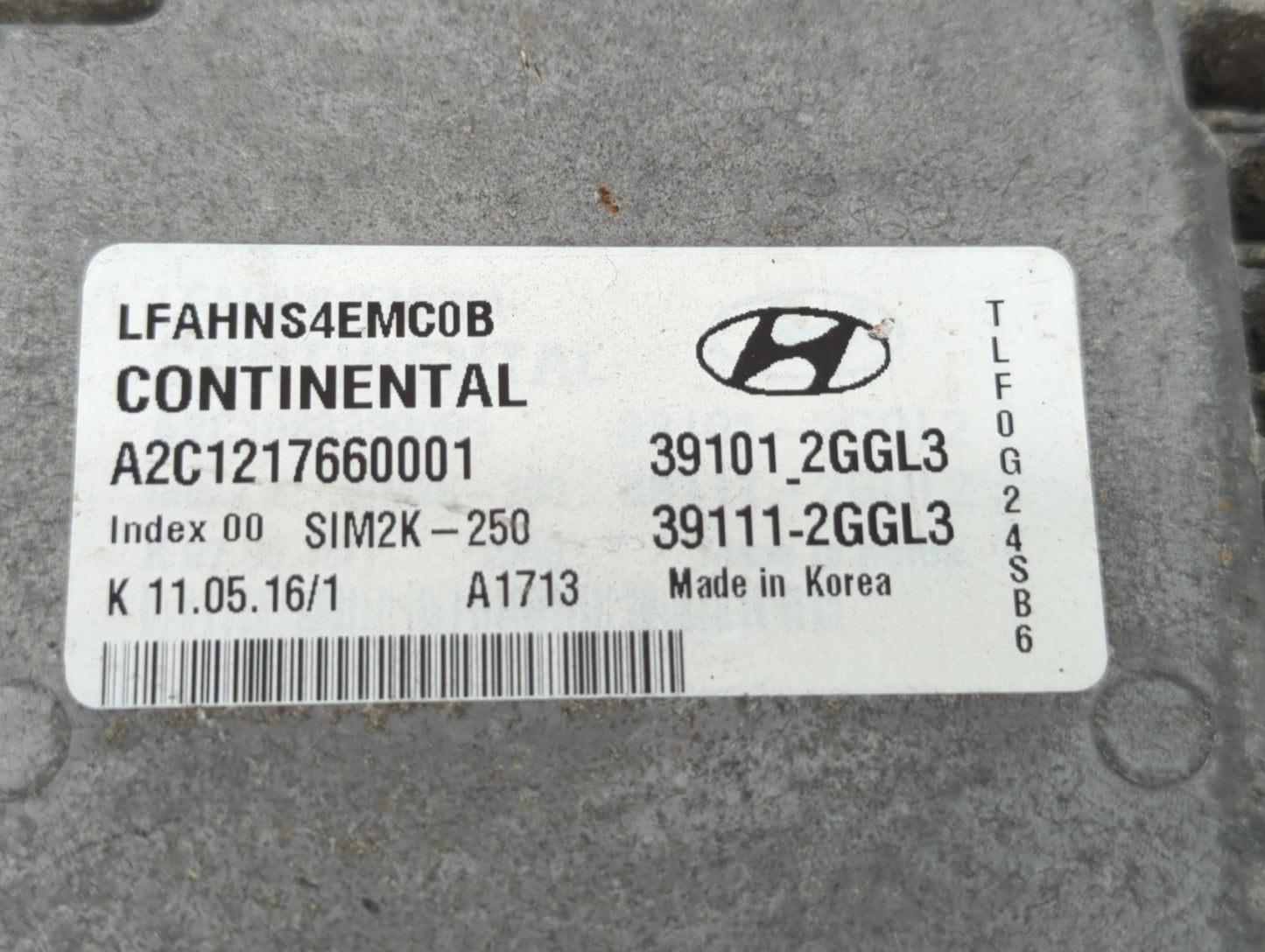 2015-2017 Hyundai Sonata PCM Engine Control Computer ECU ECM PCU OEM P/N:39101-2GGL3 39111-2GGL3 Fits Fits 2015 2016 2017 OE
