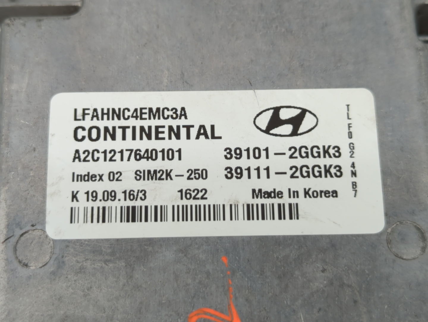 2015-2017 Hyundai Sonata PCM Engine Control Computer ECU ECM PCU OEM P/N:39111-2GGK3 39101-2GGK3 Fits Fits 2015 2016 2017 OE