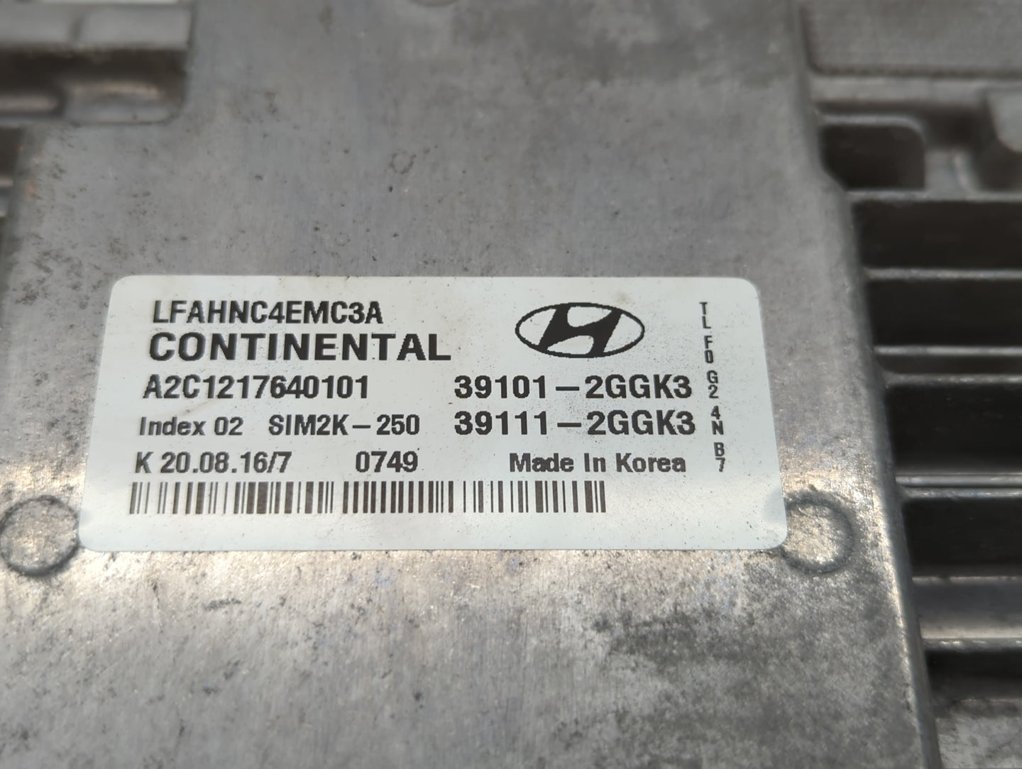 2015-2017 Hyundai Sonata PCM Engine Control Computer ECU ECM PCU OEM P/N:39101-2GGK3 39111-2GGK1 Fits Fits 2015 2016 2017 OE