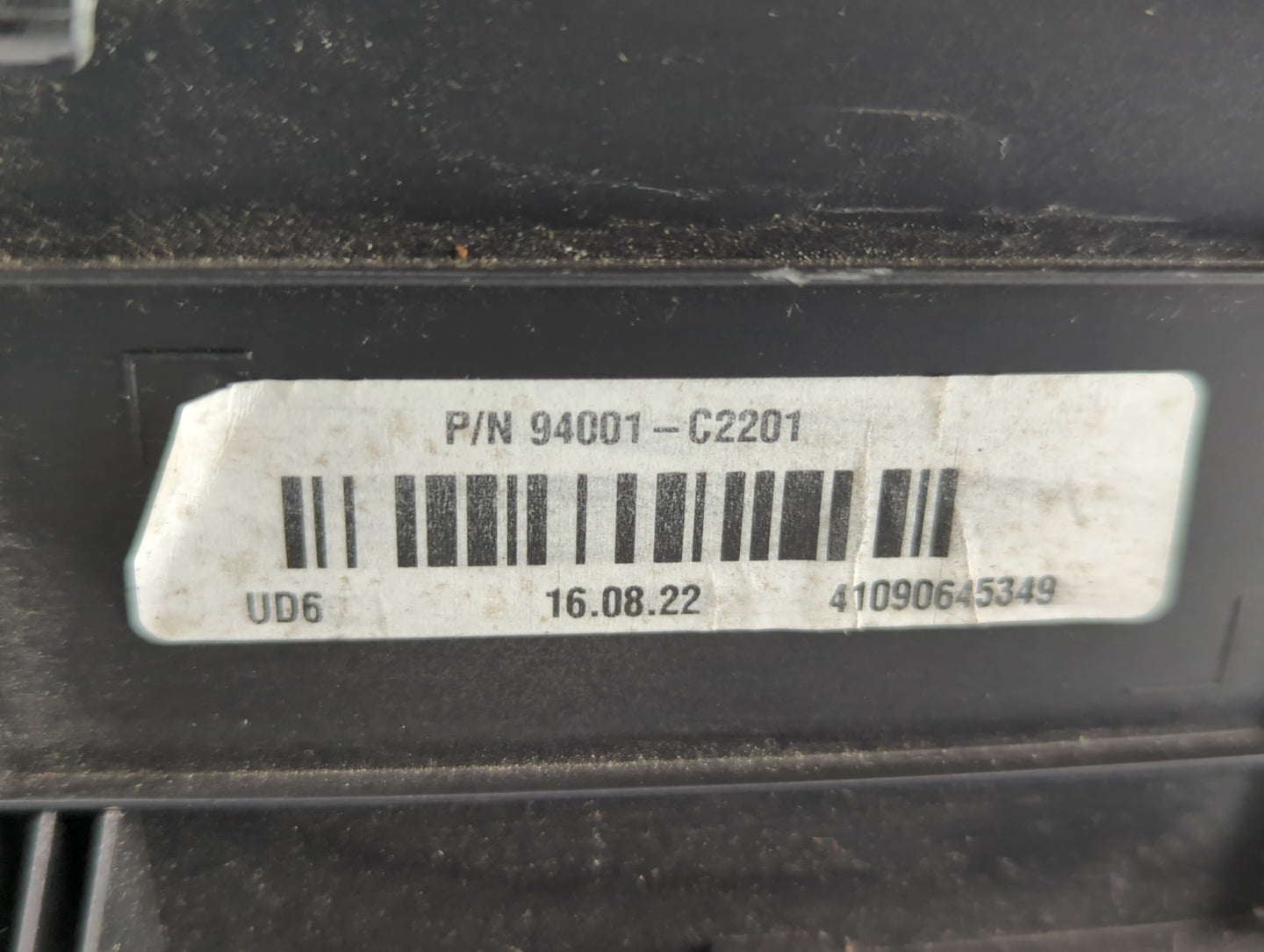 2016-2017 Hyundai Sonata Instrument Cluster Speedometer Gauges P/N:94001-C2201 Fits Fits 2016 2017 OEM Used Auto Parts - Oem