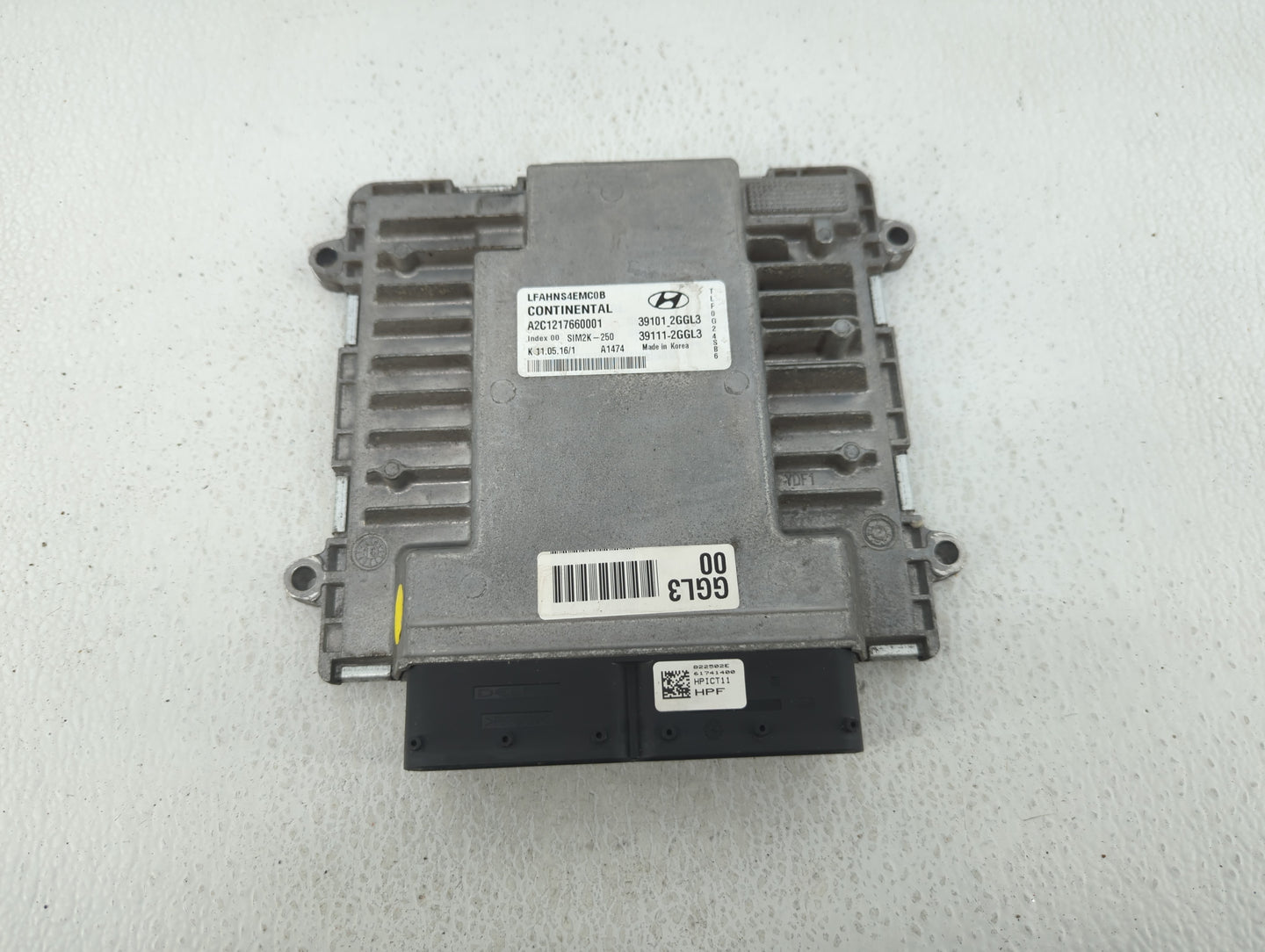 2015-2017 Hyundai Sonata PCM Engine Control Computer ECU ECM PCU OEM P/N:39101-2GGL3 Fits Fits 2015 2016 2017 OEM Used Auto 