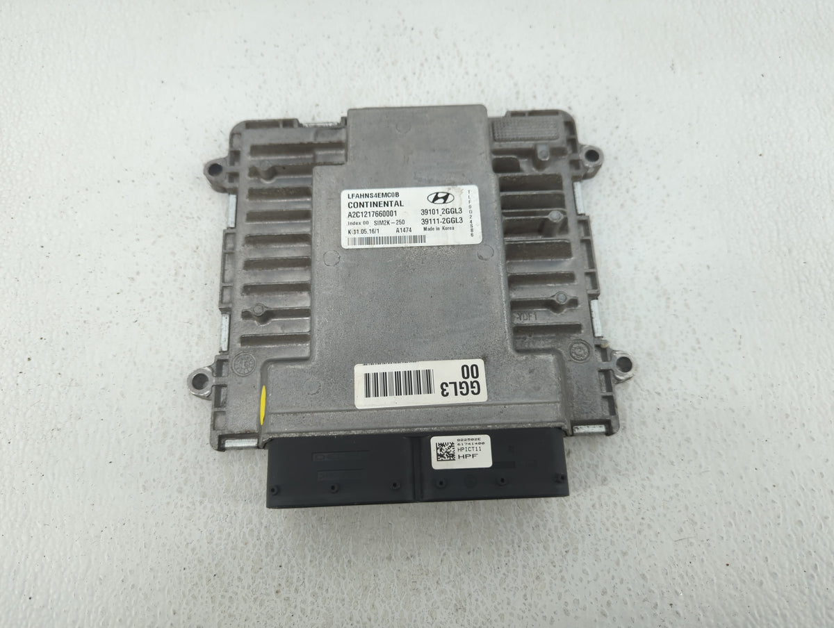 2015-2017 Hyundai Sonata PCM Engine Control Computer ECU ECM PCU OEM P/N:39101-2GGL3 Fits 2015 2016 2017 OEM Used Auto Parts
