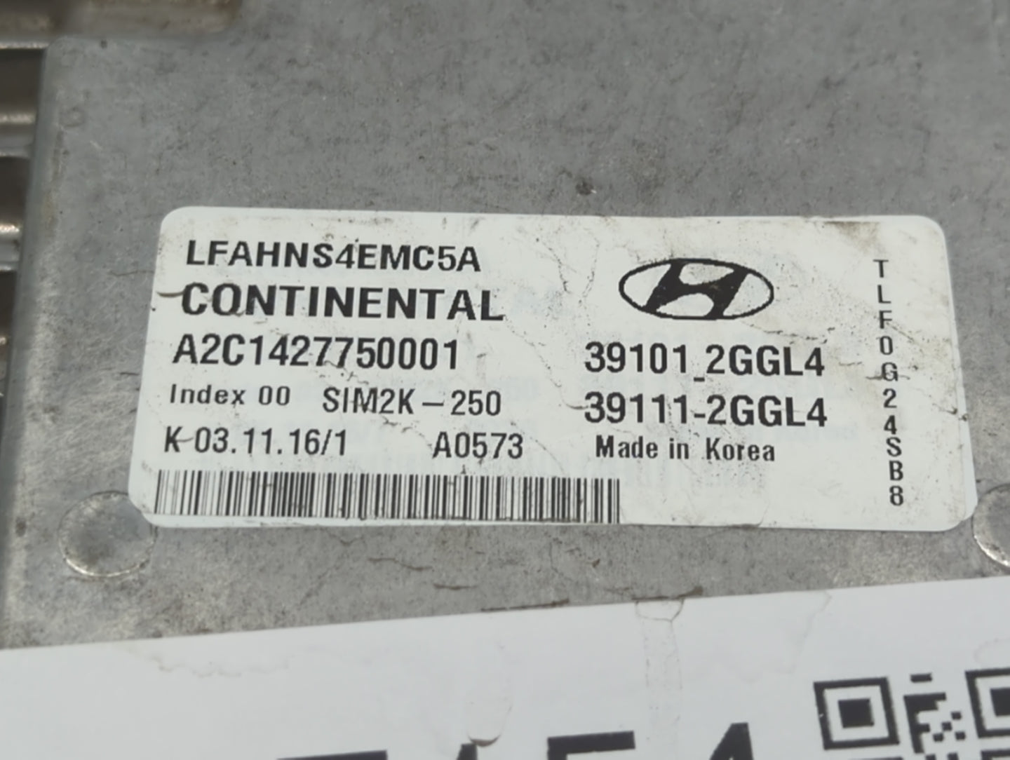2015-2017 Hyundai Sonata PCM Engine Control Computer ECU ECM PCU OEM P/N:39111_2GGL4 39101_2GGL4 Fits Fits 2015 2016 2017 OE