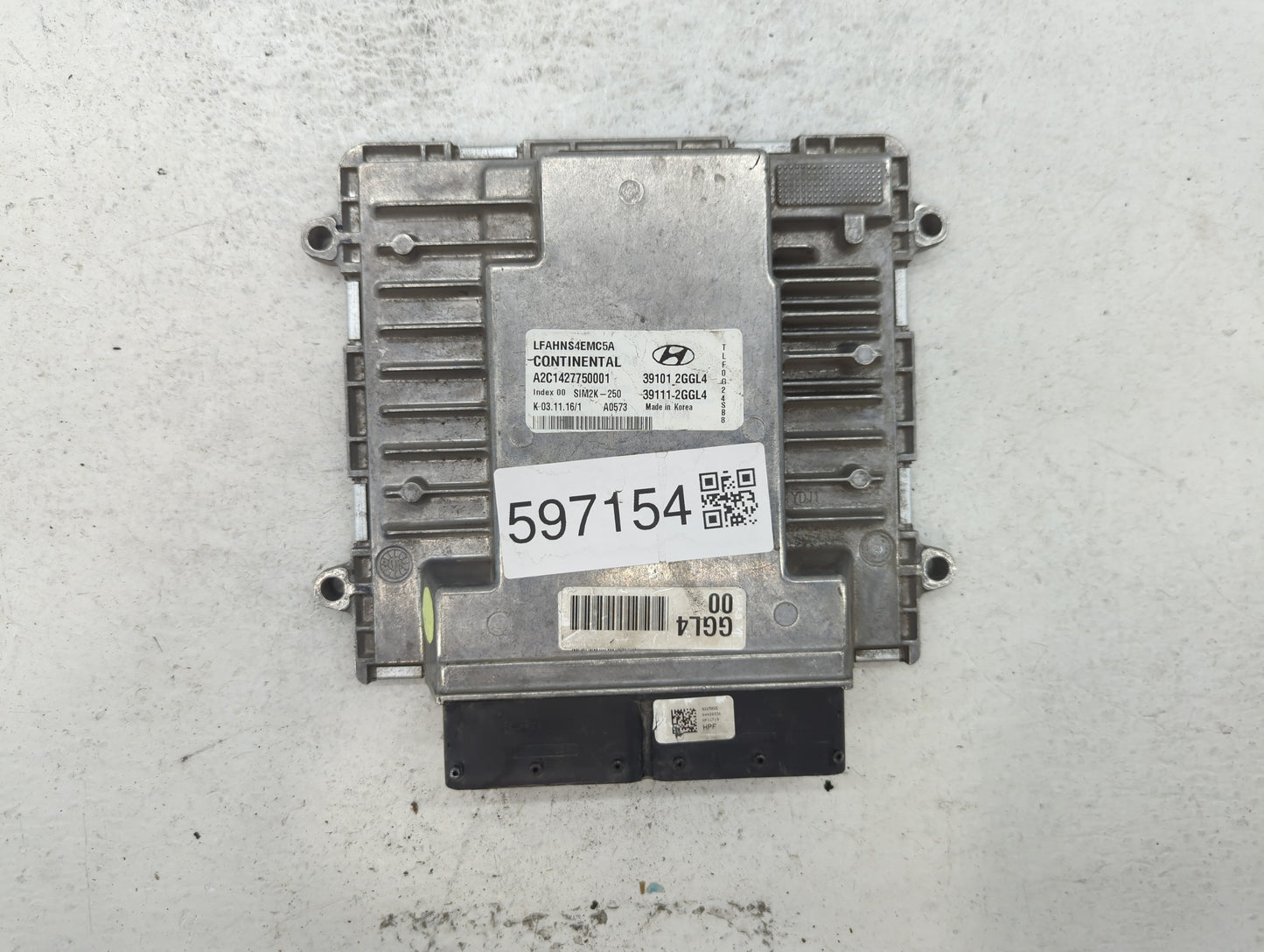 2015-2017 Hyundai Sonata PCM Engine Control Computer ECU ECM PCU OEM P/N:39111_2GGL4 39101_2GGL4 Fits Fits 2015 2016 2017 OE