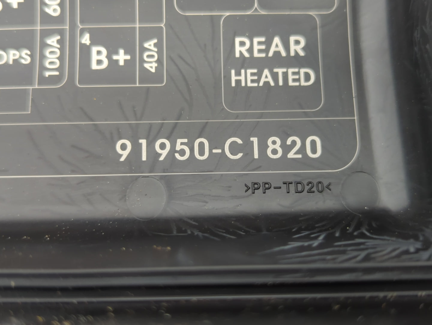 2016-2017 Hyundai Sonata Fusebox Fuse Box Panel Relay Module P/N:91950-C1820 Fits Fits 2016 2017 OEM Used Auto Parts - Oemus