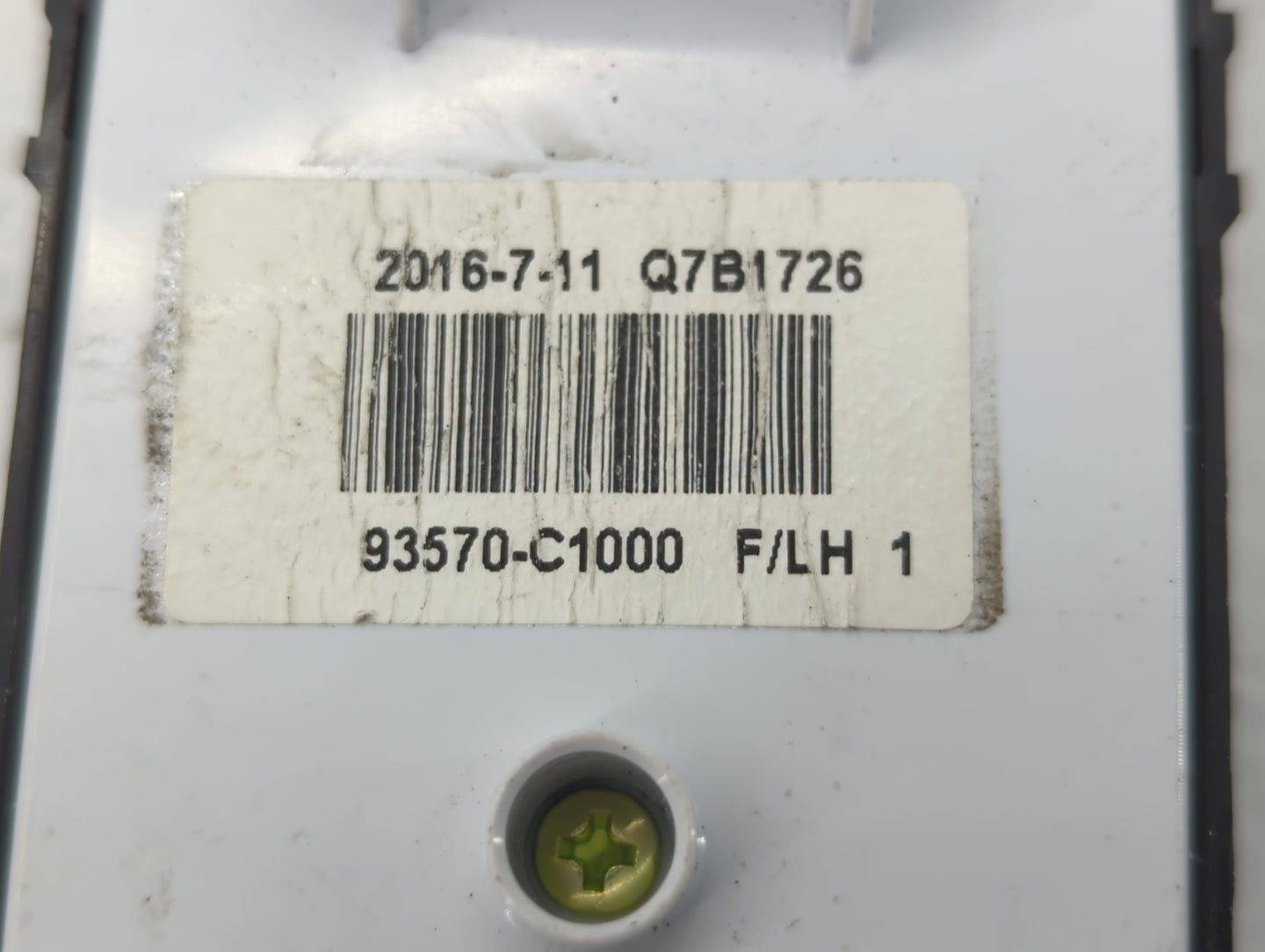 2015-2019 Hyundai Sonata Master Power Window Switch Replacement Driver Side Left P/N:93570-c1000 50563 Fits OEM Used Auto Pa