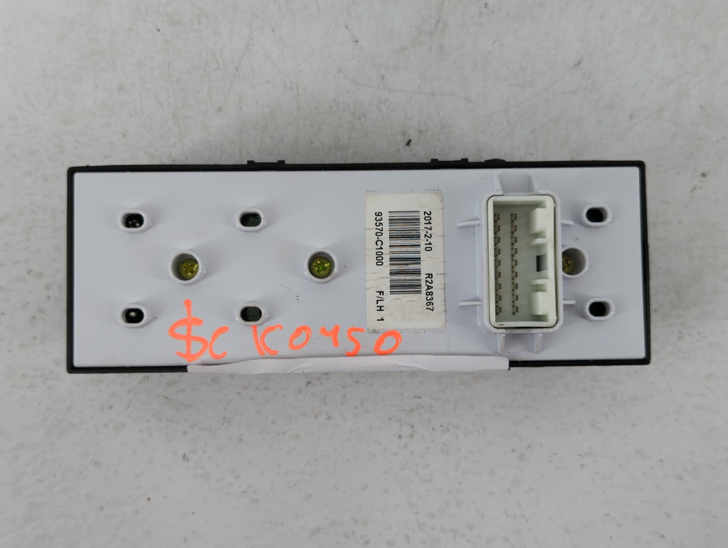 2015-2019 Hyundai Sonata Master Power Window Switch Replacement Driver Side Left P/N:93570-C1000 Fits OEM Used Auto Parts - 