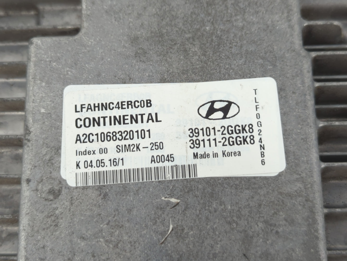 2015-2017 Hyundai Sonata PCM Engine Control Computer ECU ECM PCU OEM P/N:39111-2GGK8 39101-2GGK8 Fits Fits 2015 2016 2017 OE
