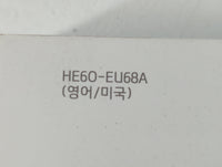 2017 Hyundai Sonata Owners Manual Book Guide P/N:EH60-EU68A OEM Used Auto Parts - Oemusedautoparts1.com