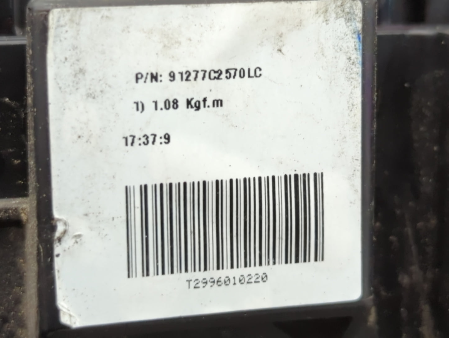 2016-2017 Hyundai Sonata Fusebox Fuse Box Panel Relay Module P/N:91277C2570LC 6423-0102-7-000 Fits Fits 2016 2017 OEM Used A