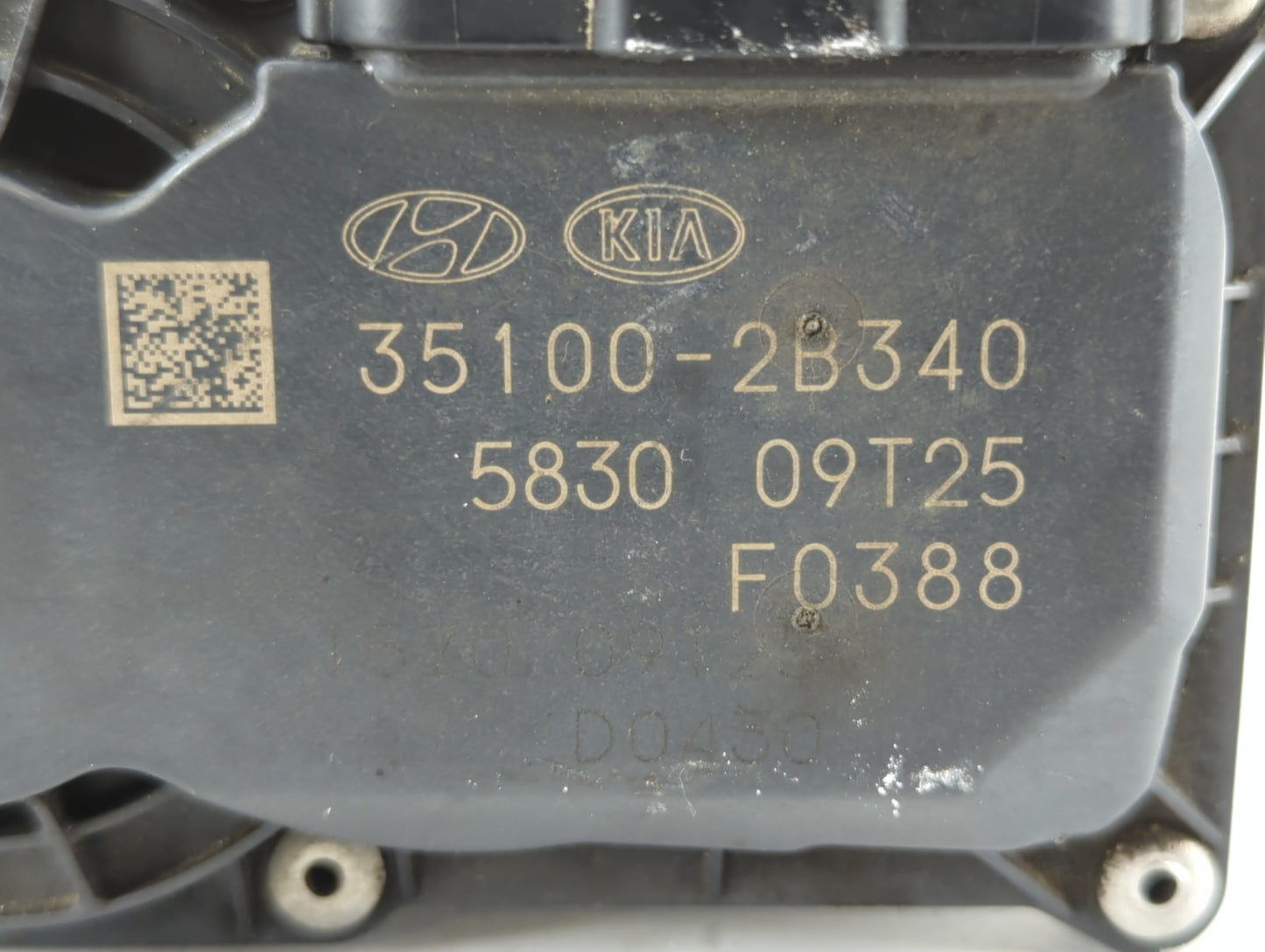 2015-2019 Hyundai Sonata Throttle Body P/N:35100-2B340 Fits Fits 2015 2016 2017 2018 2019 2020 2021 2022 OEM Used Auto Parts