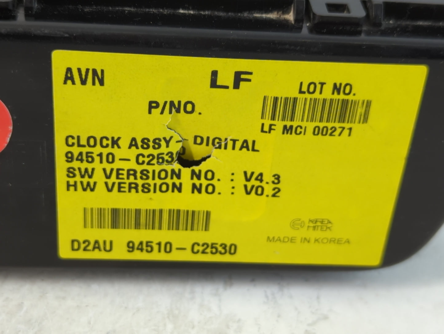 2015-2017 Hyundai Sonata Climate Control Module Temperature AC/Heater Replacement P/N:94510-C2530 Fits Fits 2015 2016 2017 O