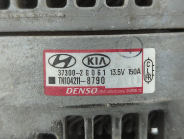 2015-2019 Hyundai Sonata Alternator Replacement Generator Charging Assembly Engine OEM P/N:TN104211-8790 37300-2G061 Fits OEM Used Auto Parts