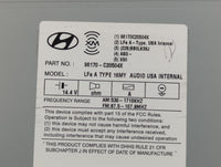 2016-2017 Hyundai Sonata Radio AM FM Cd Player Receiver Replacement P/N:96170-C20504X Fits Fits 2016 2017 OEM Used Auto Part