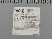 2015-2017 Hyundai Sonata Radio AM FM Cd Player Receiver Replacement P/N:96180-C21004X Fits Fits 2015 2016 2017 OEM Used Auto