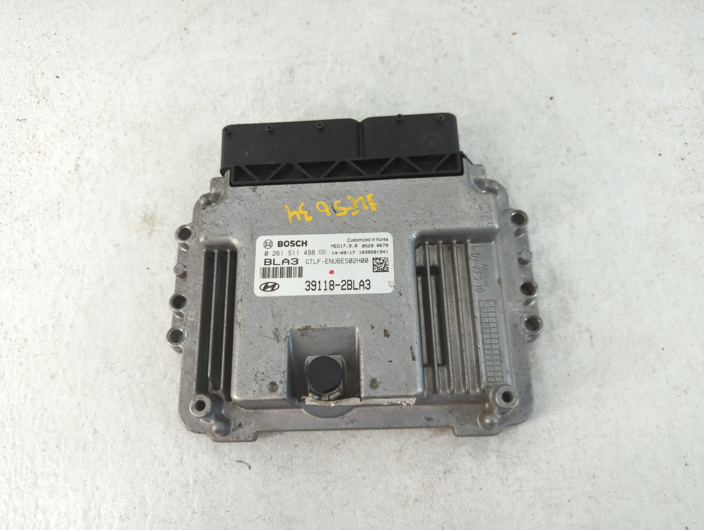 2016-2017 Hyundai Sonata PCM Engine Control Computer ECU ECM PCU OEM P/N:39118-2BLA3 Fits Fits 2016 2017 OEM Used Auto Parts