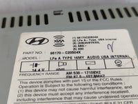 2016-2017 Hyundai Sonata Radio AM FM Cd Player Receiver Replacement P/N:96170-C20504X Fits Fits 2016 2017 OEM Used Auto Part