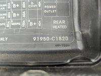 2016-2017 Hyundai Sonata Fusebox Fuse Box Panel Relay Module P/N:91950-C1820 Fits Fits 2016 2017 OEM Used Auto Parts - Oemus