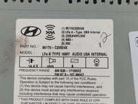 2016-2017 Hyundai Sonata Radio AM FM Cd Player Receiver Replacement P/N:96170-C20504X Fits Fits 2016 2017 OEM Used Auto Part