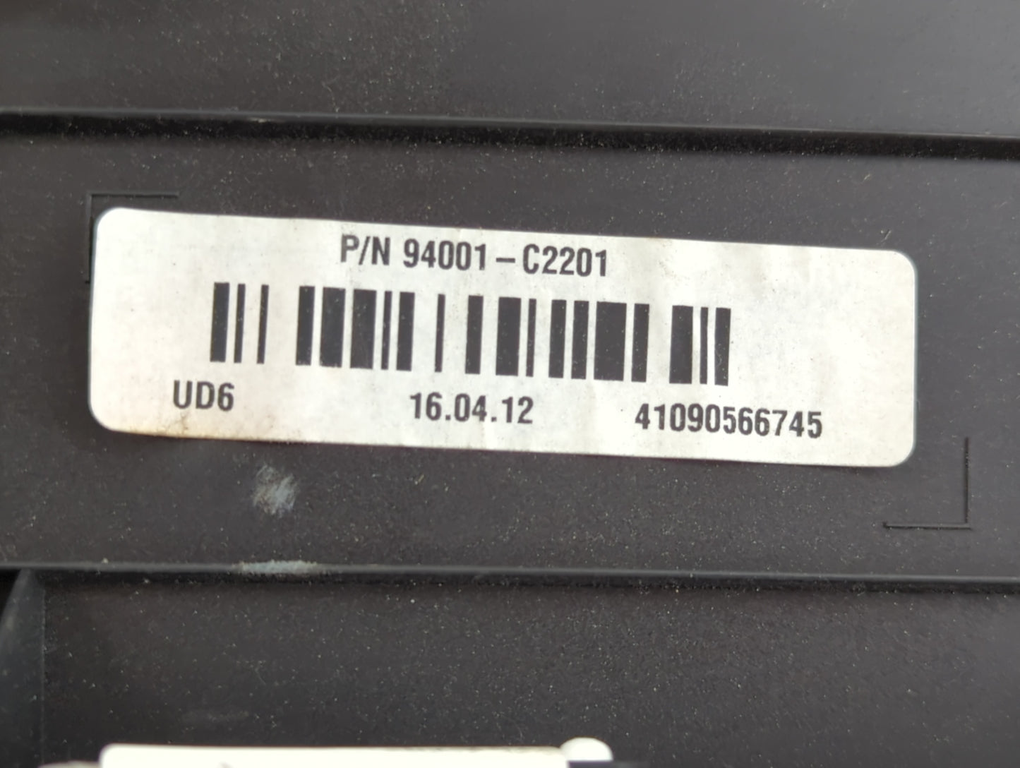 2016-2017 Hyundai Sonata Instrument Cluster Speedometer Gauges P/N:94001-C2201 Fits Fits 2016 2017 OEM Used Auto Parts - Oem