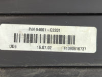2016-2017 Hyundai Sonata Instrument Cluster Speedometer Gauges P/N:94001-C2201 Fits Fits 2016 2017 OEM Used Auto Parts - Oem
