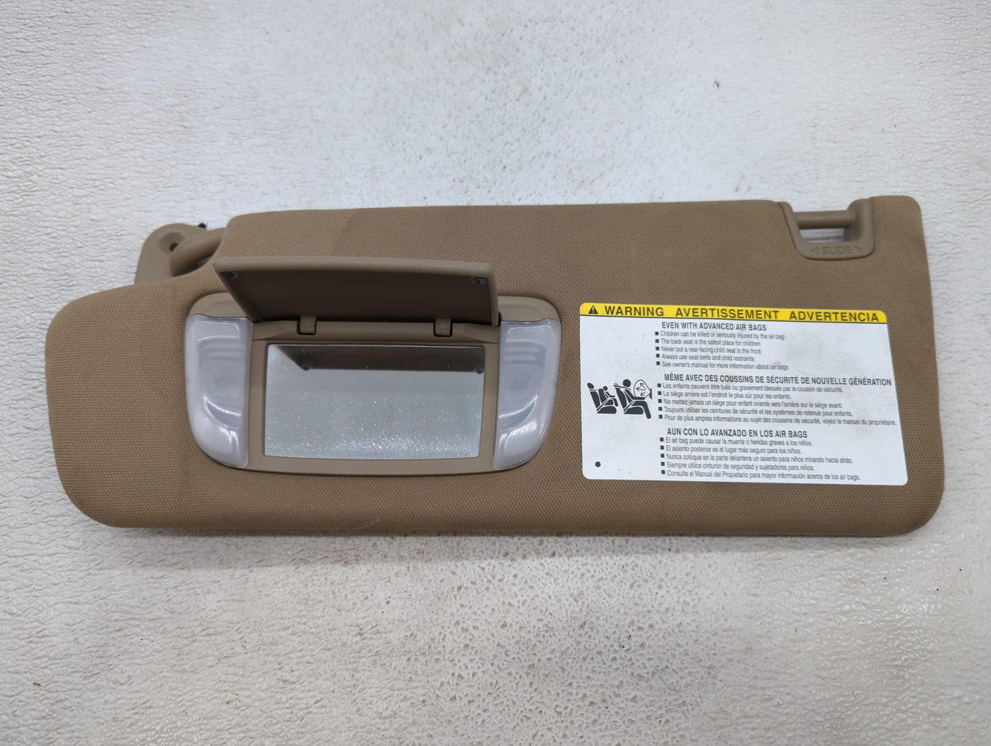 2017 Hyundai Sonata Sun Visor Shade Replacement Driver Left Mirror Fits Fits 2016 2018 2019 OEM Used Auto Parts - Oemusedaut