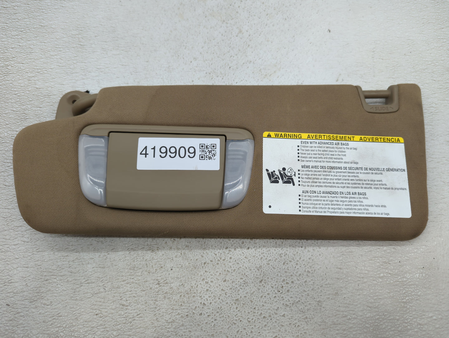 2017 Hyundai Sonata Sun Visor Shade Replacement Driver Left Mirror Fits Fits 2016 2018 2019 OEM Used Auto Parts - Oemusedaut