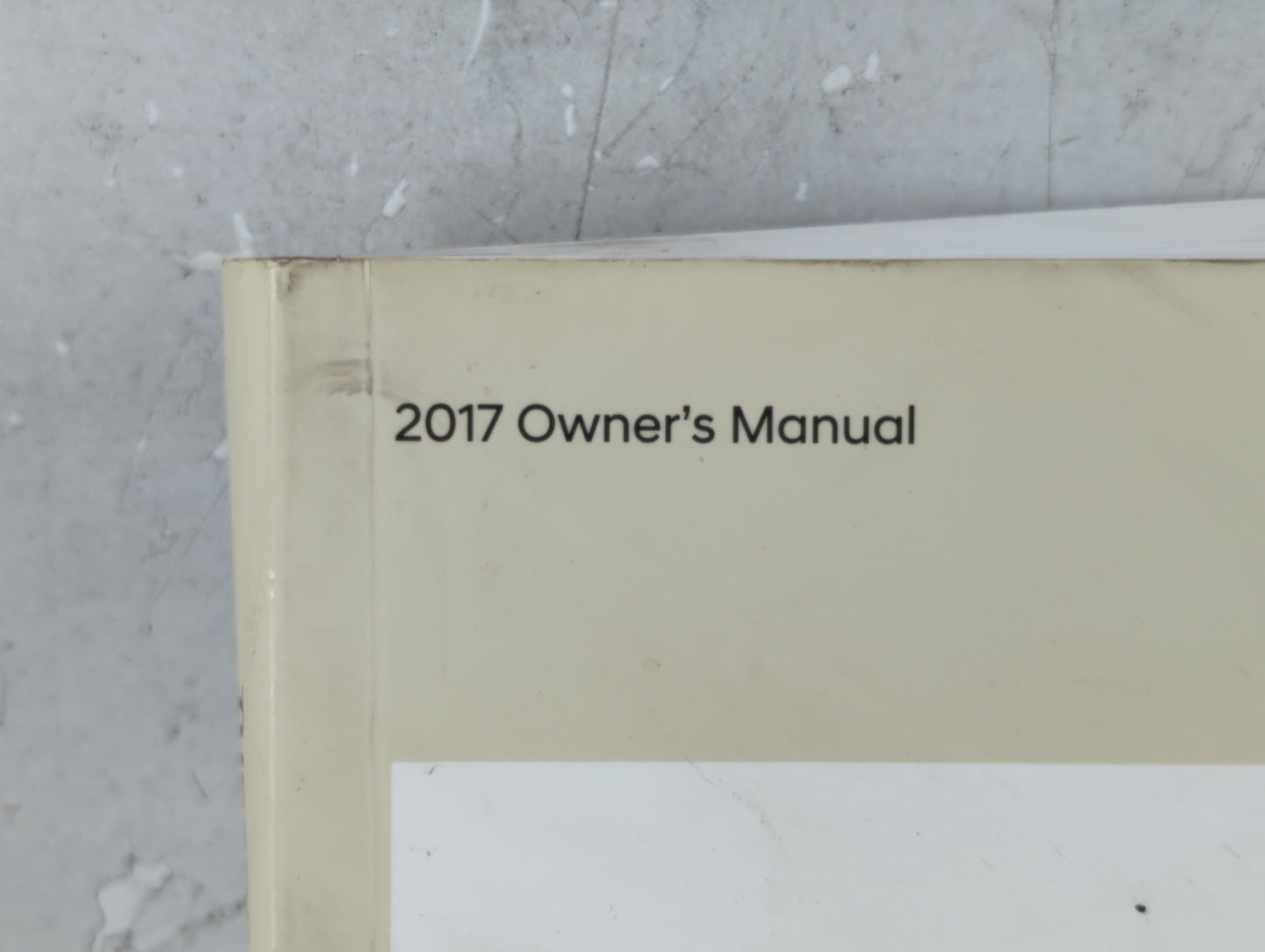 2017 Hyundai Tucson Owners Manual Book Guide P/N:HD30-EU78M OEM Used Auto Parts - Oemusedautoparts1.com