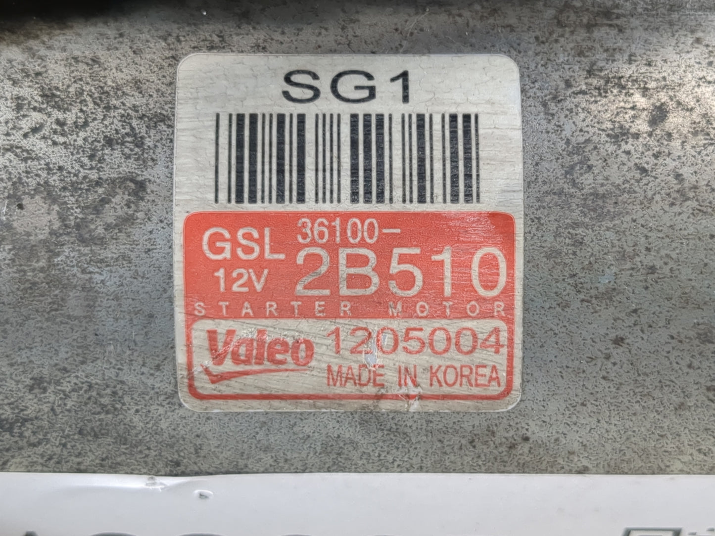 2016-2018 Hyundai Tucson Car Starter Motor Solenoid OEM P/N:36100-2B510 Fits OEM Used Auto Parts - Oemusedautoparts1.com