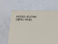 2017 Hyundai Tucson Owners Manual Book Guide P/N:HD3O-EU75K OEM Used Auto Parts - Oemusedautoparts1.com