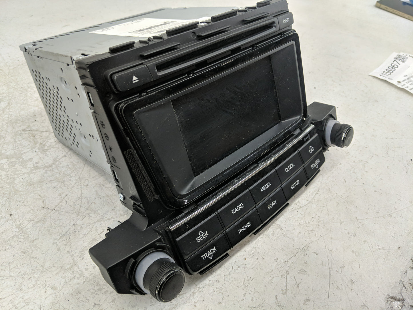 2016-2017 Hyundai Tucson Radio AM FM Cd Player Receiver Replacement P/N:96180-D31004X Fits Fits 2016 2017 OEM Used Auto Part