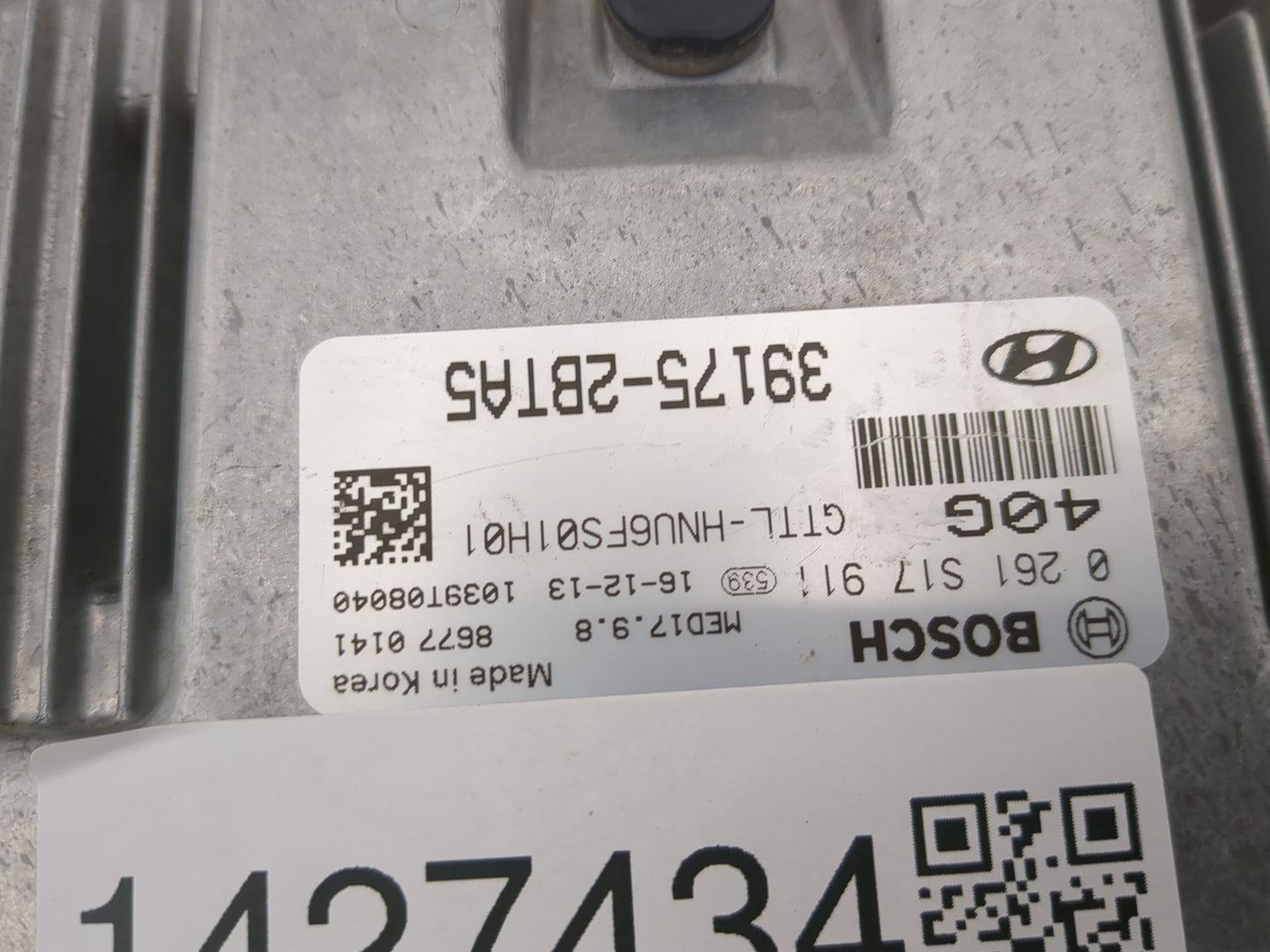 2016-2018 Hyundai Tucson PCM Engine Control Computer ECU ECM PCU OEM P/N:39175-2BTA5 Fits Fits 2016 2017 2018 OEM Used Auto 