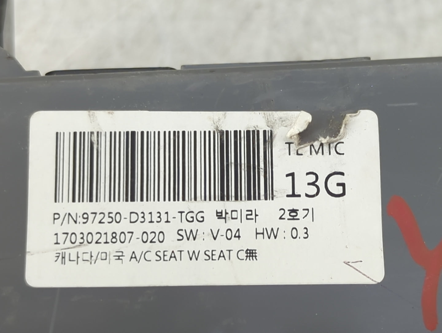 2016-2018 Hyundai Tucson Climate Control Module Temperature AC/Heater Replacement P/N:97250-D3131-TGG Fits Fits 2016 2017 20