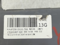 2016-2018 Hyundai Tucson Climate Control Module Temperature AC/Heater Replacement P/N:97250-D3131-TGG Fits Fits 2016 2017 20